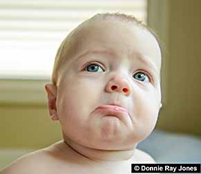 Facial expressions on children