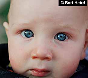 Facial expressions on children