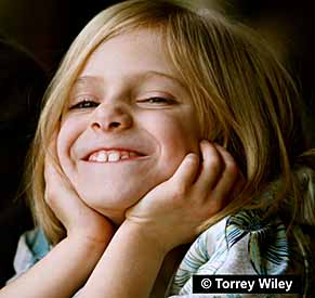 Facial expressions on children