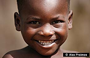 Facial expressions on children